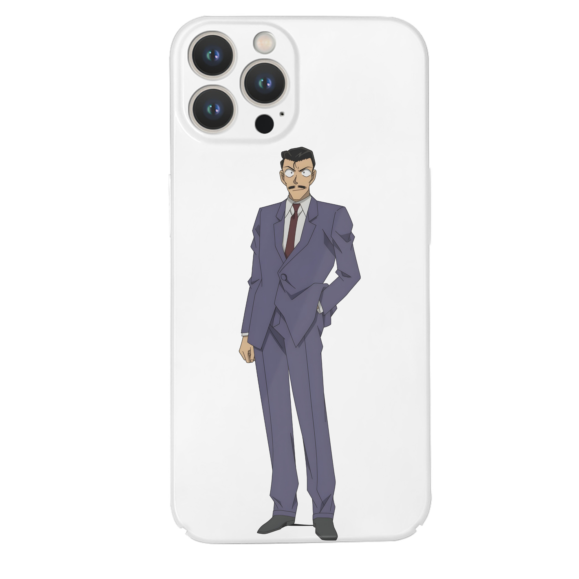 （画像用） 名探偵コナン 毛利 小五郎 もうり こごろう Detective Conan 【iPhone 14シリーズ対応】ハードケース
